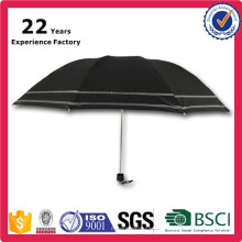 Rain Goods Promotion Gifts Diseño especial estilo Handheld Black Cool Umbrella para hombre plegable Guarda Chuva